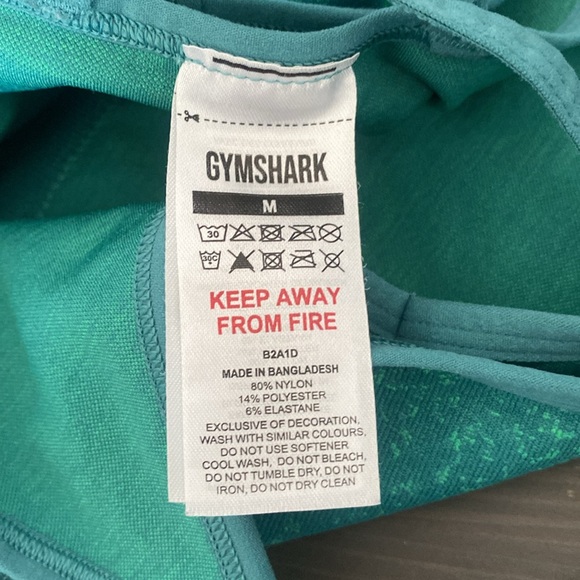 Gymshark Adapt Fleck Seamless Sports Bra Medium Support Jewel Green Size M - Picture 6 of 10